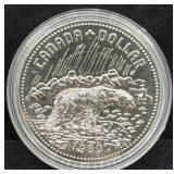 1980 CANADIAN ARCTIC TERRITORIES CENTENNIAL SILVER
