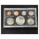 1977 NEW ZEALAND PROOF COIN SET W/ SILVER DOLLAR