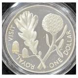 1981 NEW ZEALAND PROOF SILVER DOLLAR -
