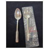 (2) MEXICO STERLING SILVER SPOONS - "IXTAPA"