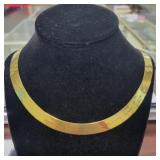 10K GOLD - 20" OMEGA STYLE NECKLACE - 36.9 GRAMS -