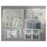 COLLECTION OF STAMP BLOCKS