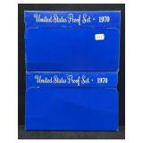 (2) 1970 US MINT PROOF SETS