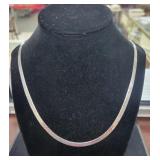 23" STERLING SILVER OMEGA STYLE NECKLACE -