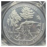 2018 AMERICA THE BEAUTIFUL 5 OZ UNC SILVER COIN -
