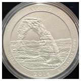 2014 AMERICA THE BEAUTIFUL 5 OZ UNC SILVER COIN -