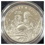 2008 BALD EAGLE PROOF CLAD HALF-DOLLAR - BOX & COA
