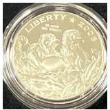 2008 BALD EAGLE PROOF CLAD HALF-DOLLAR - BOX & COA