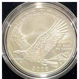 2008 BALD EAGLE UNC SILVER DOLLAR - BOX & COA