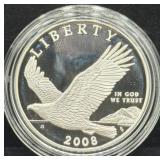 2008 BALD EAGLE PROOF SILVER DOLLAR -