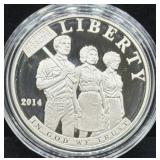2014 CIVIL RIGHTS ACT OF 1964 PROOF SILVER DOLLAR