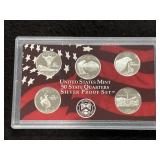 2007 STATE QUARTER SILVER PROOF SET -
