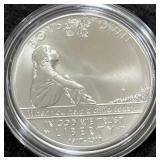 2017 BOYS TOWN UNC SILVER DOLLAR - BOX & COA -