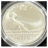 2017 BOYS TOWN UNC SILVER DOLLAR - BOX & COA -