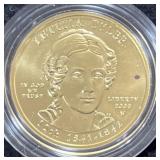 2009 "LETITIA TYLER" FIRST SPOUSE GOLD UNC COIN