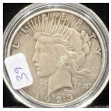 1923-S PEACE SILVER DOLLAR