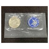 1972 UNC EISENHOWER SILVER DOLLAR