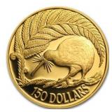 1990 NEW ZEALAND $150 GOLD PROOF COIN -
