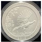 2015 AMERICA THE BEAUTIFUL 5 OZ UNC SILVER COIN -