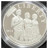 2014 CIVIL RIGHTS ACT OF 1964 PROOF SILVER DOLLAR
