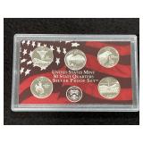 2007 STATE QUARTER SILVER PROOF SET -