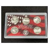 2007 STATE QUARTER SILVER PROOF SET -