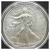 2015 UNC SILVER EAGLE - 99.9% SILVER -