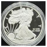 2015-W PROOF SILVER EAGLE - 99.9% SILVER -