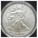 2018 UNC SILVER EAGLE - 99.9% SILVER -