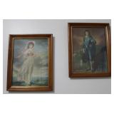 The Blue Boy & Pinkie Prints Framed