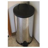 25' Stainless Steel Foot Pedal Lift Lid Trash Can