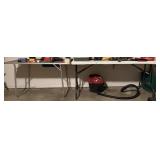 5ft Plastic Folding Table w/ Other Folding Table