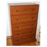 5 Drawer Wooden Dresser
