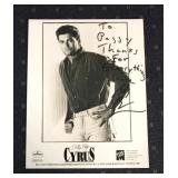 Signed Billy Ray Cyrus Fan Club Picture