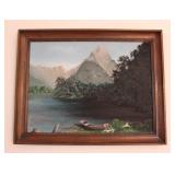 1971 J. Beal Alpine Landscape Painting