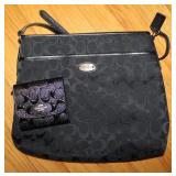 Black Coach Shoulder Bag & Wallet
