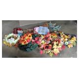 Faux Floral Holiday Wreaths & Decor