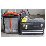 Parts Bin w/ Craftsman Tool Box Full of Tools