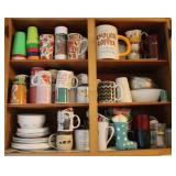 Kitchen Cups, Bowls, & Plates Cabinet Contents
