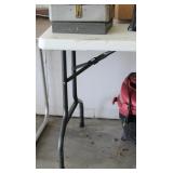 5ft Plastic Folding Table w/ Other Folding Table