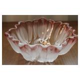 Mikasa Tulips Pink Frosted Hostess Bowl