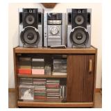 Sony MHC-EC55 Mini Comp. System w/ Roller Cabinet