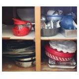 Baking Pan Cabinet Contents