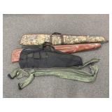(3) SOFT SIDED LONG GUN CASES & (3) GUN SOCKS
