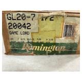 250 RDS OF REMINGTON 20 GA SHOTGUN SHELLS -