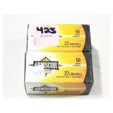 100 RDS OF ARMSCOR .22 LR RIMFIRE CARTRIDGES - 36
