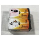 100 RDS OF ARMSCOR .22 LR RIMFIRE CARTRIDGES - 36