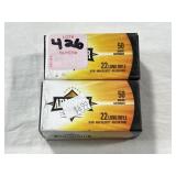 100 RDS OF ARMSCOR .22 LR RIMFIRE CARTRIDGES - 36