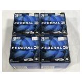 100 RDS OF FEDERAL TOP GUN 28 GA SHOTGUN SHELLS -