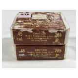 40 RDS OF BUFFALO BULLET COMPANY .45 CAL AMMO -